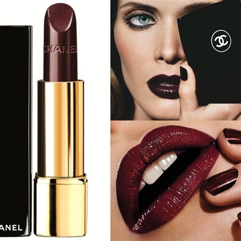 chanel rouge noir recensione|Chanel Rouge noir lipstick.